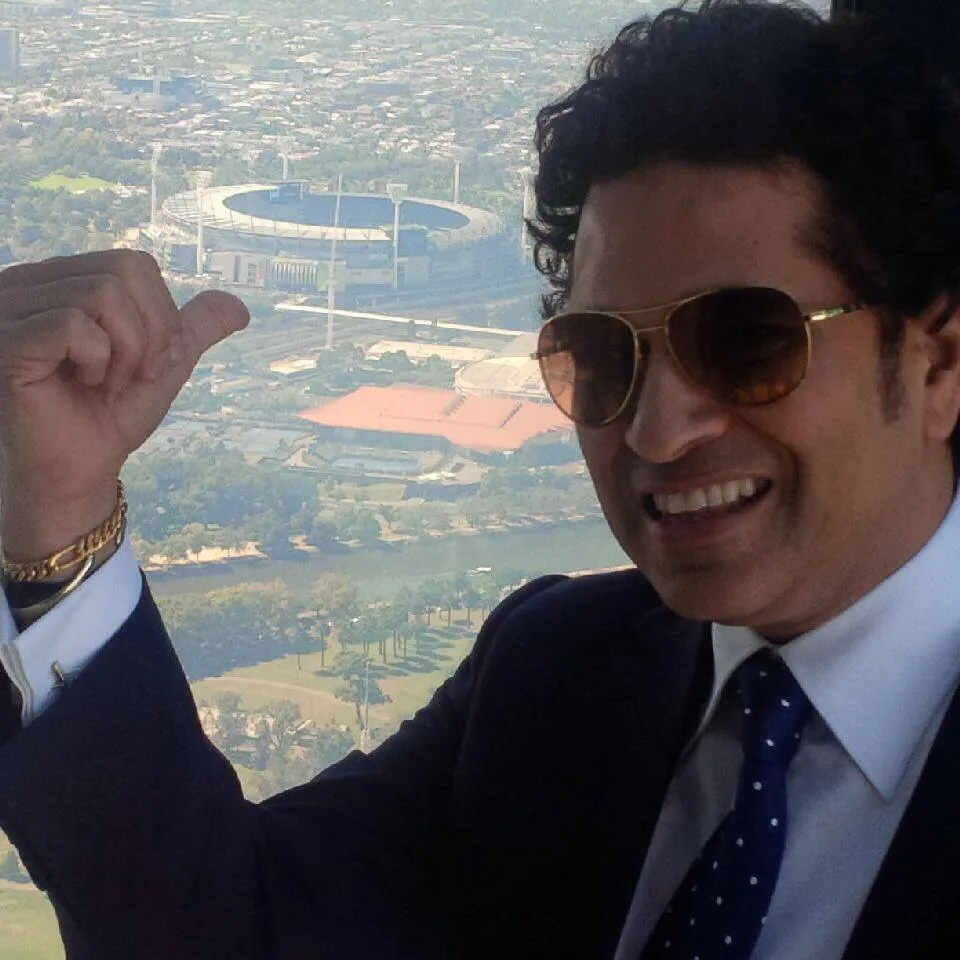 Sachin starts his Day with Children on his 43rd Birthday