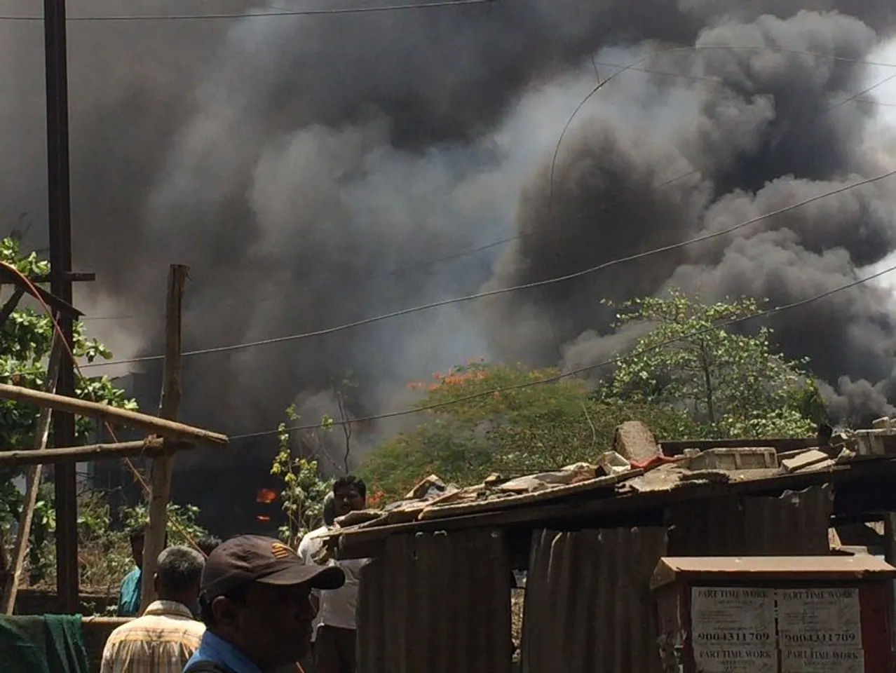 A massive explosion occurred inside a chemical factory in Dombivali