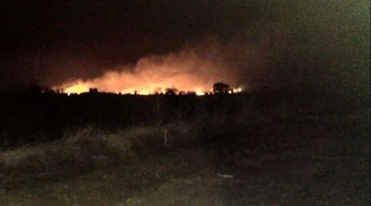 Fire at India's biggest ammunition depot in Maharashtra's Pulgaon