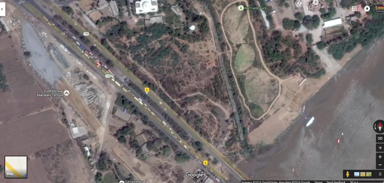 Bharuch-Ankleshwar traffic also visible  from space
