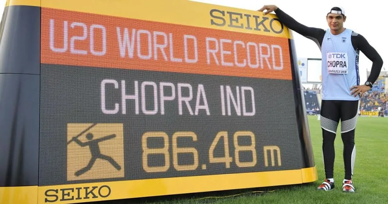 Neeraj Chopra sets U20 javelin world record