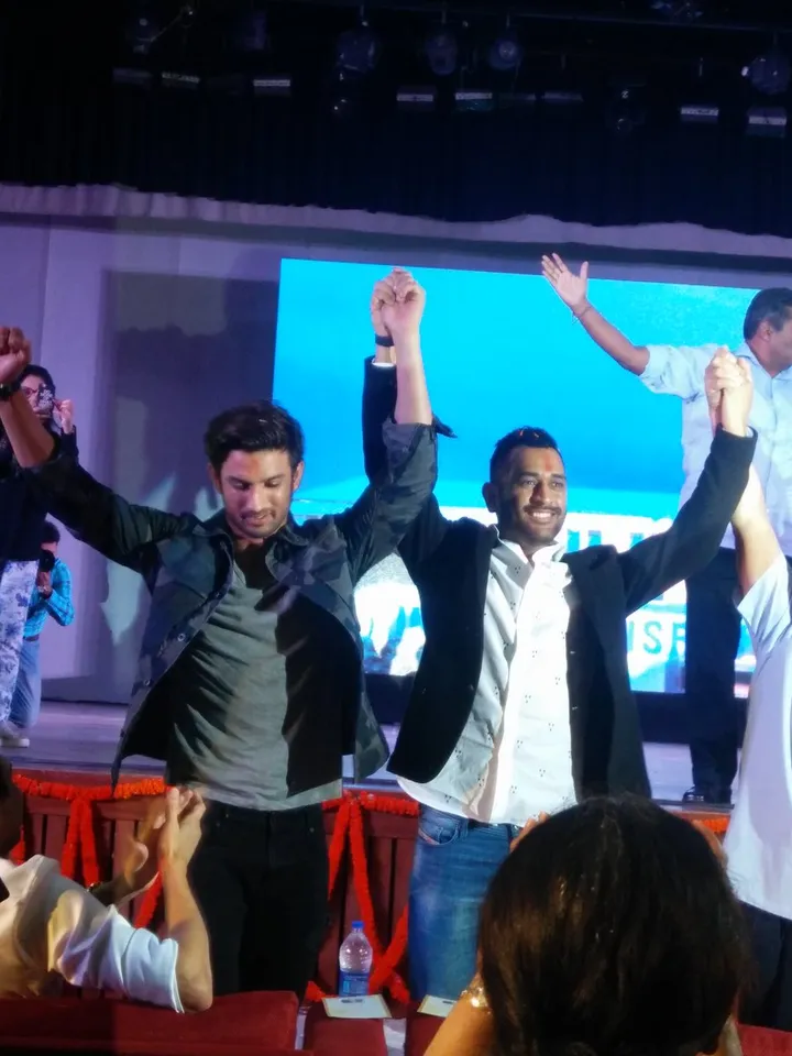 Dhoni launches  M.S. Dhoni: The Untold Story trailer in Jalandhar