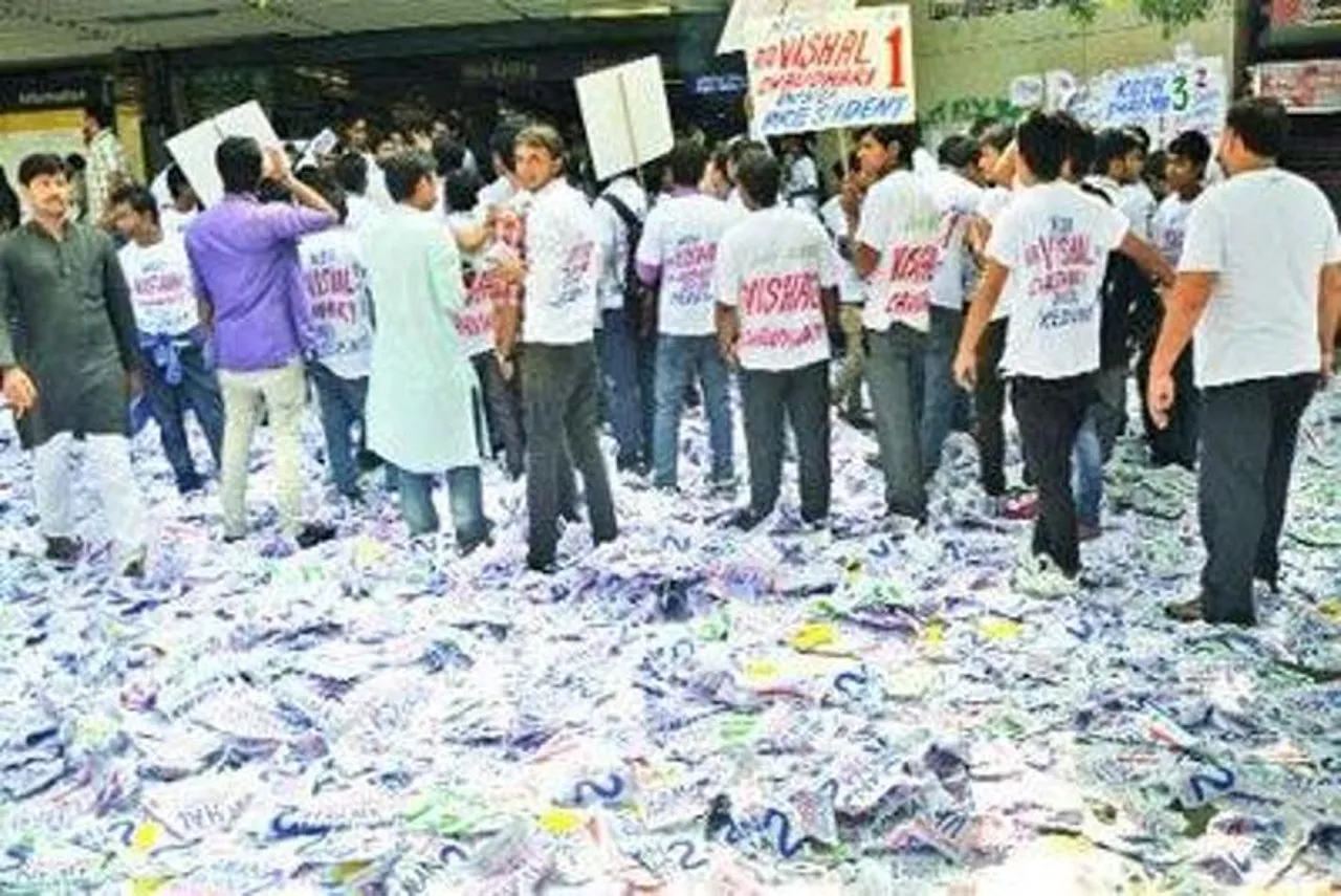 Polling begins in DU, JNU