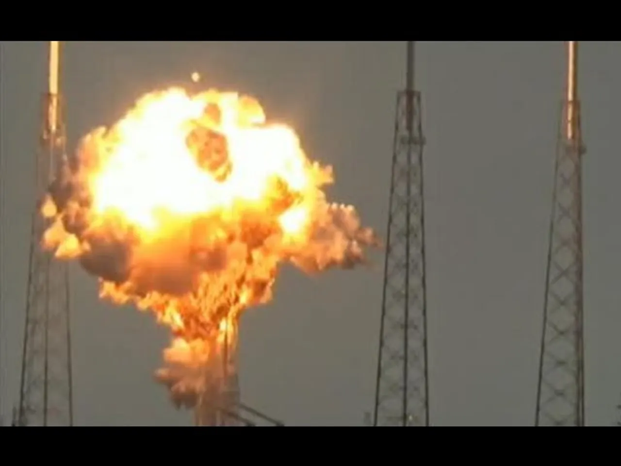 Facebook's communication satellite going up in flames  (Watch video)