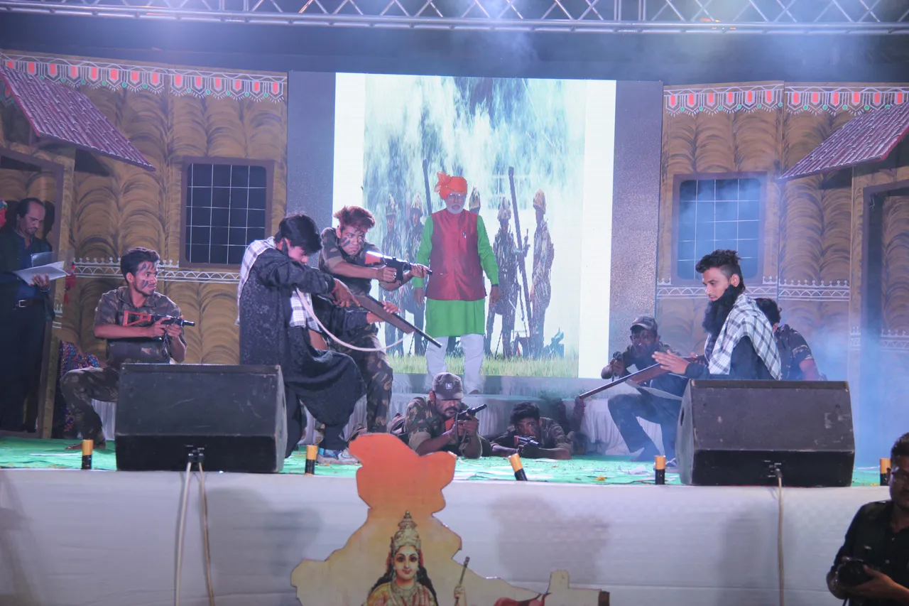 Surgical strike theme in a cultural programme in Vadodara city of Gujarat