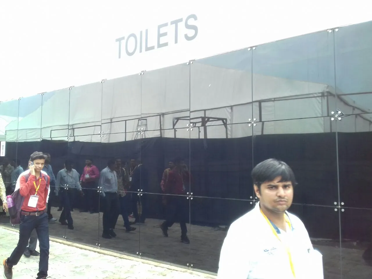 Water shortage at the Switch International Expo in the Morning