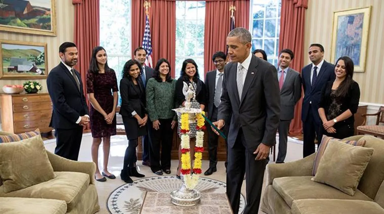Obama lights diya in Oval office, celebrates last Diwali as US President