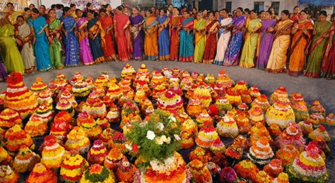 Telangana's floral festival off to colourful start