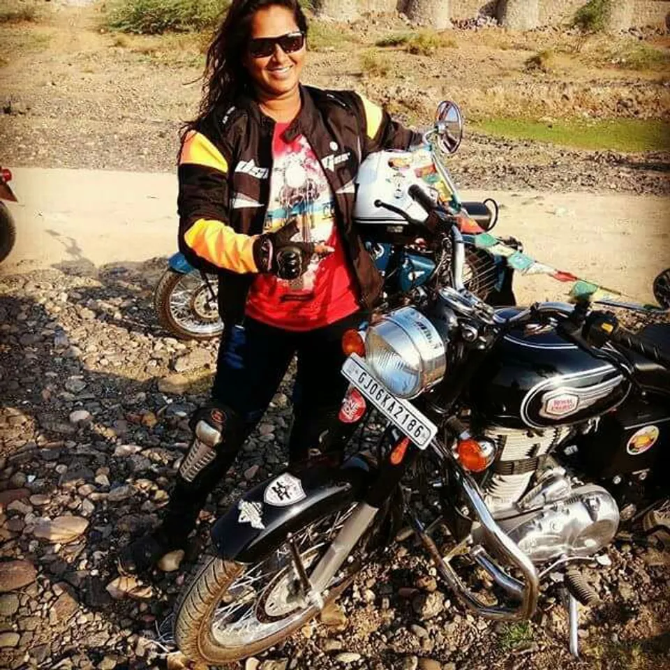 Bullet queen of Vadodara  proves herself in the male zone
