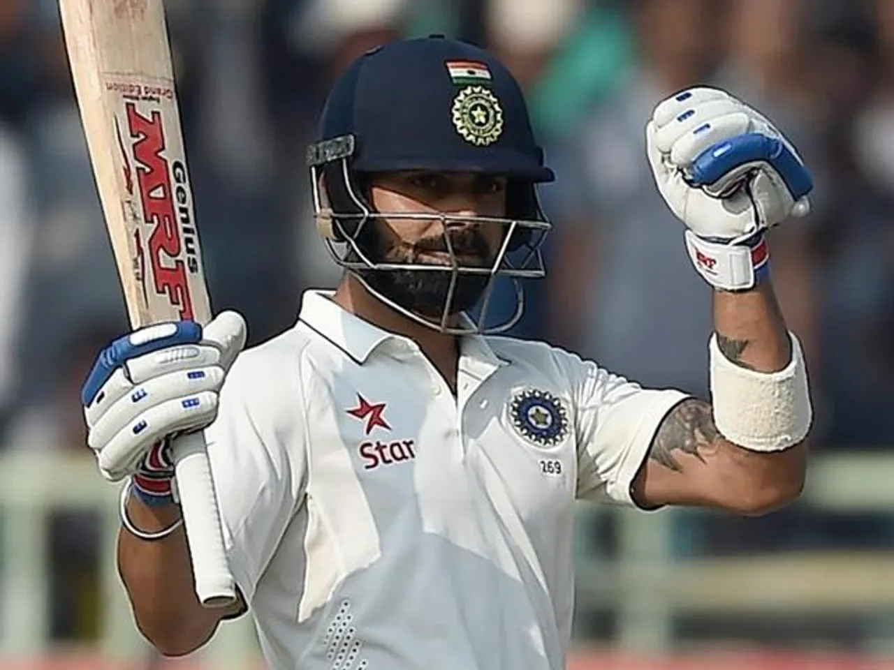 Kohli slams 14th century in his 50th Test