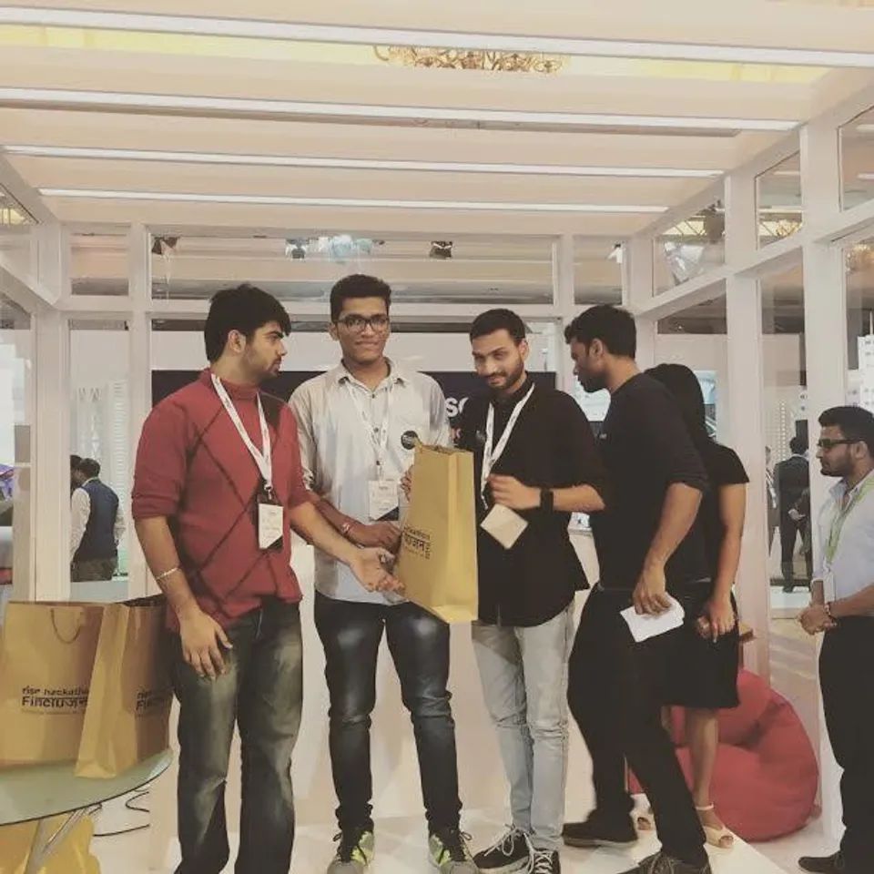 CHARUSAT Student of Engineering bagged third position at National level event “Finclusion”