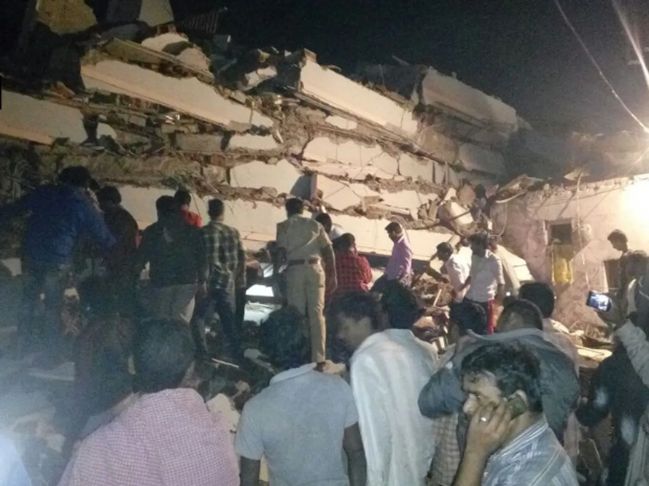 10 missing as underconstruction building collapses in Hyderabad