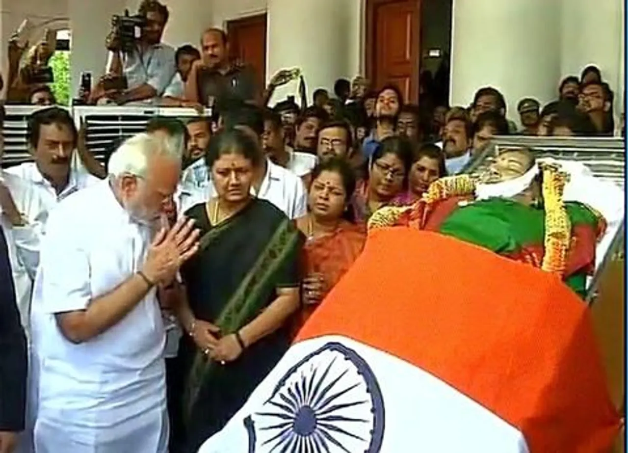 Modi pays last respects to Jayalalithaa