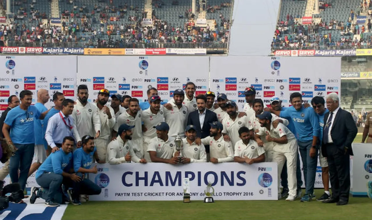 India end year as top ranked Test team