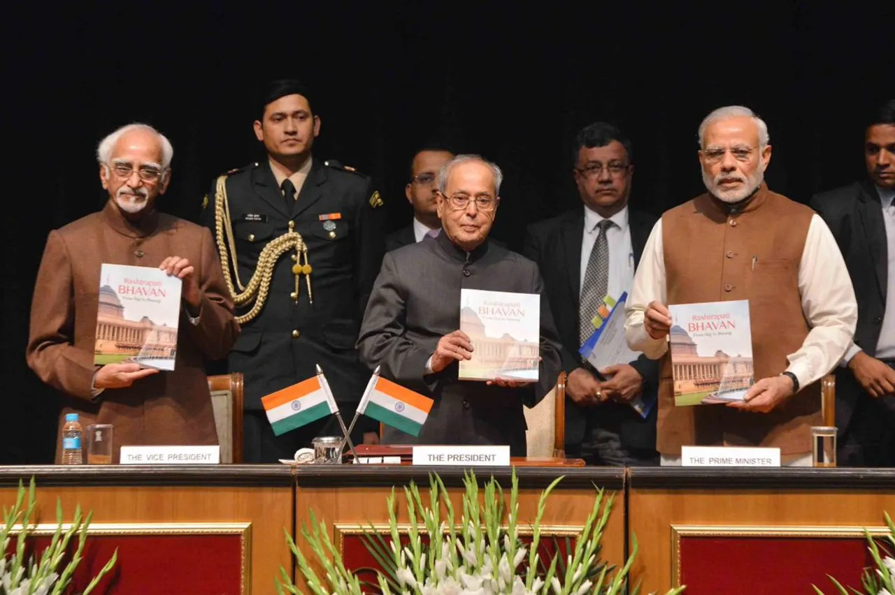 Modi releases book on Rashtrapati Bhavan