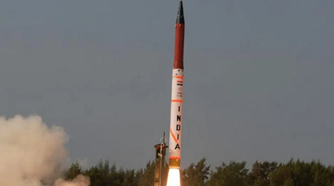 India test fires Agni-V missile off Odisha coast