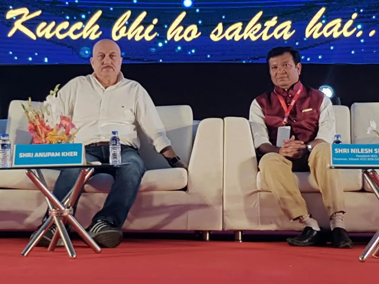 Anupam Kher motivates people to Live Life and Be Happy