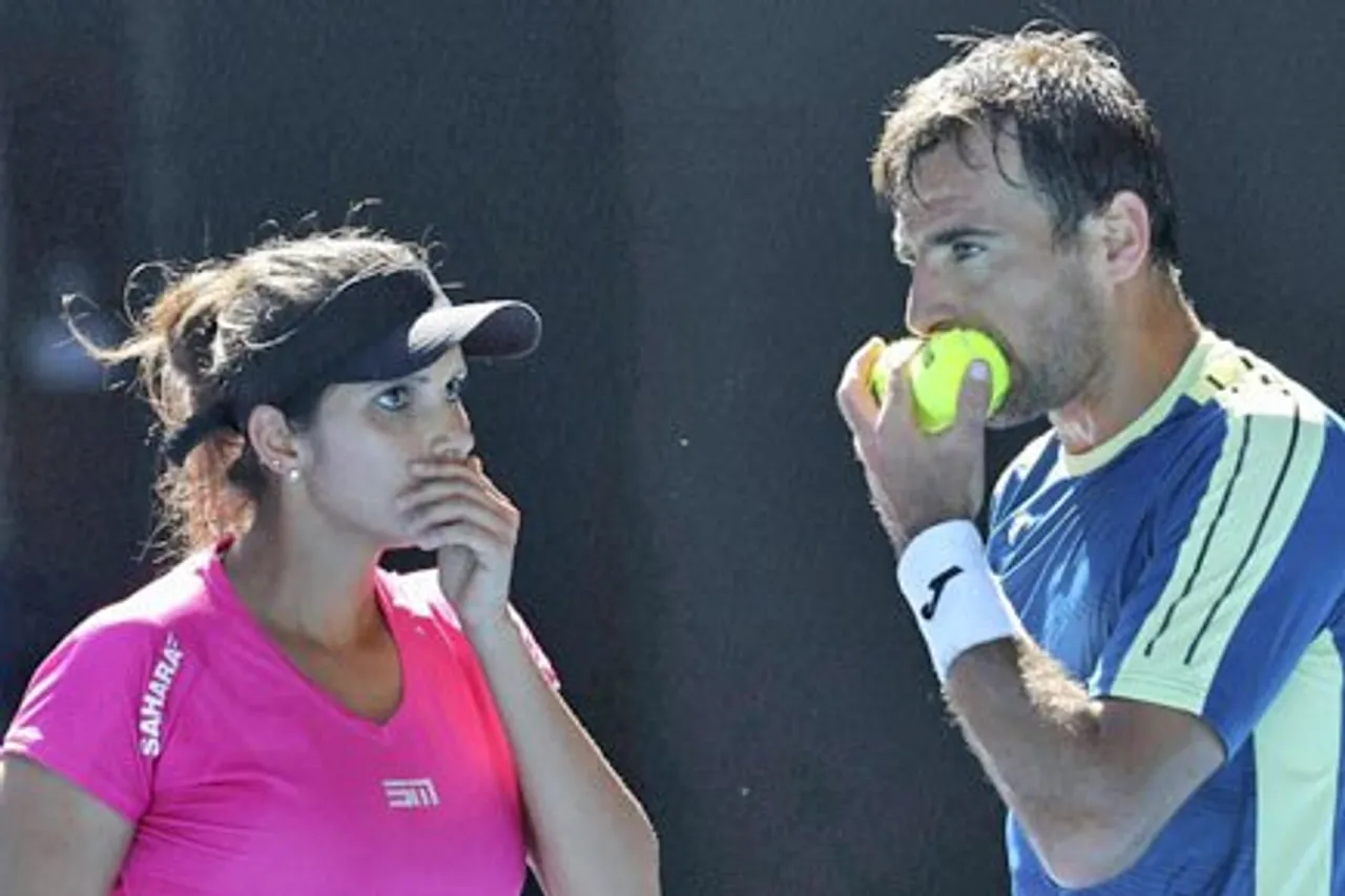 Sania beaten in Australian Open mixed doubles final