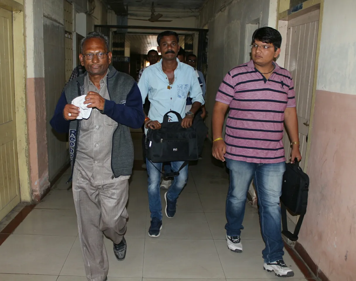 ACB team trapped and arrested father son duo for offering a bribe to class 2 officer