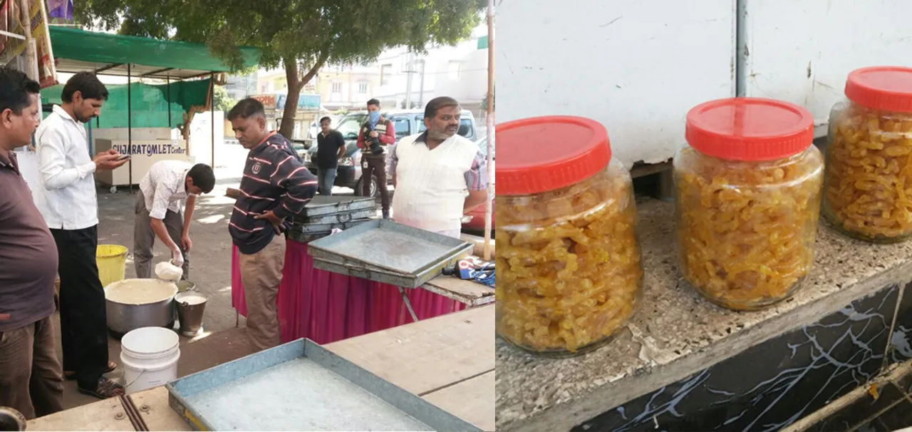 VMSS health department Friday raid at Sweet and Farsan shop Vadodara
