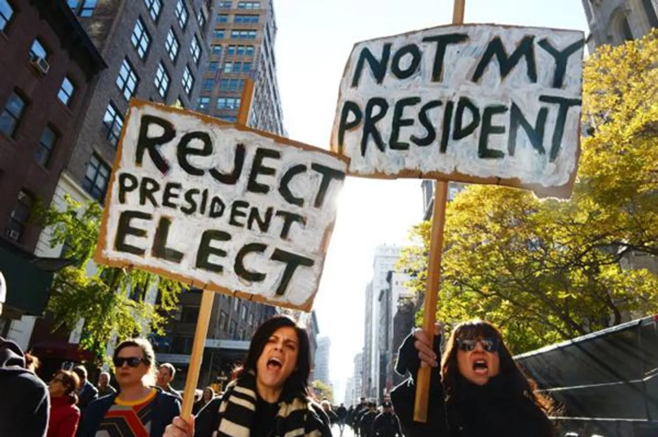 Protest in Washington ahead of Trump’s inauguration