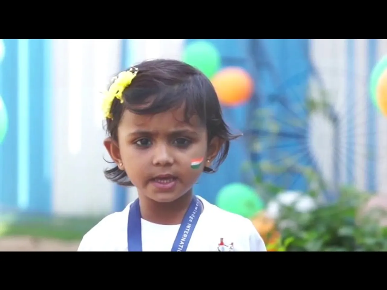 Kg students singing 'Jan Gan Man'