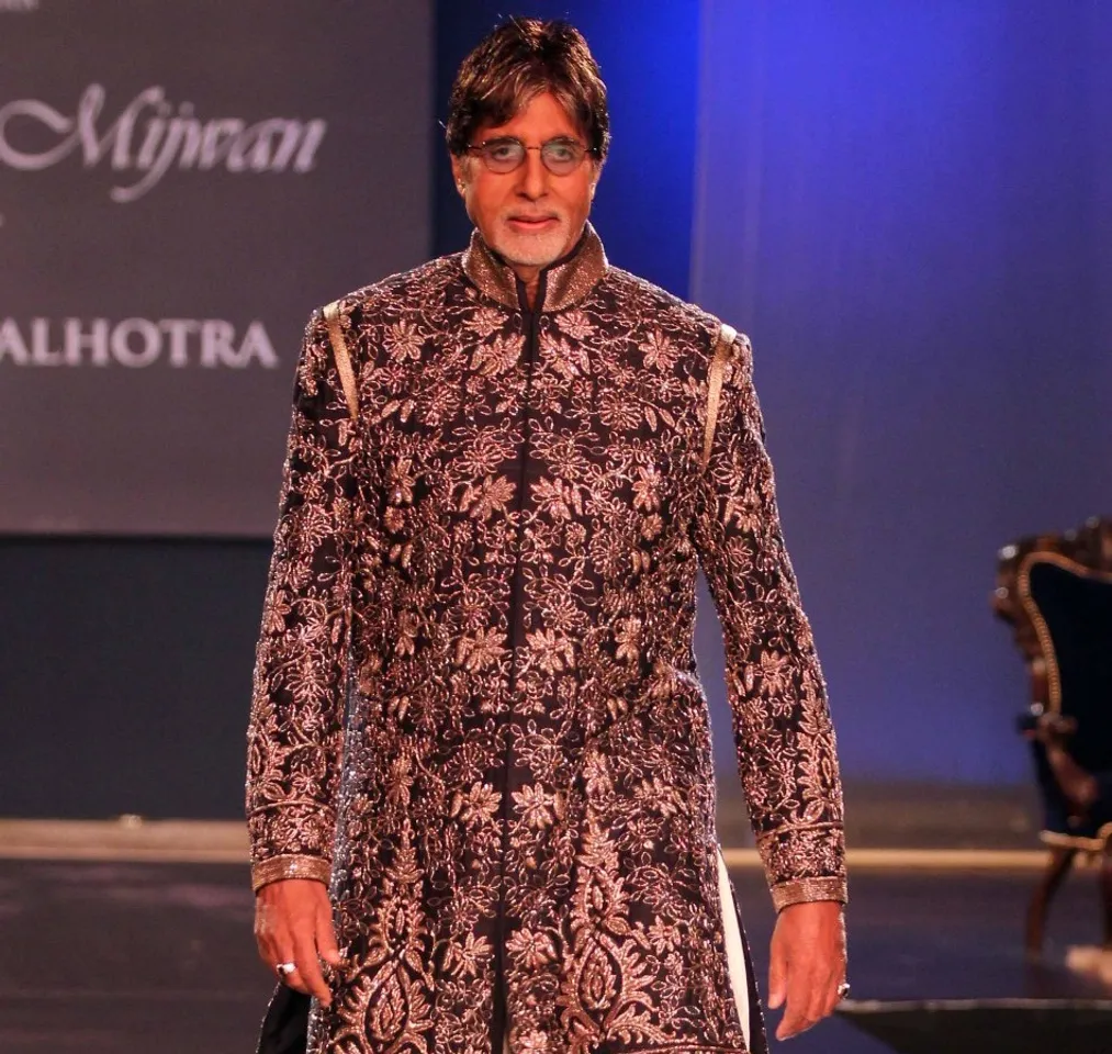 Amitabh Bachchan walks fashion ramp for charity