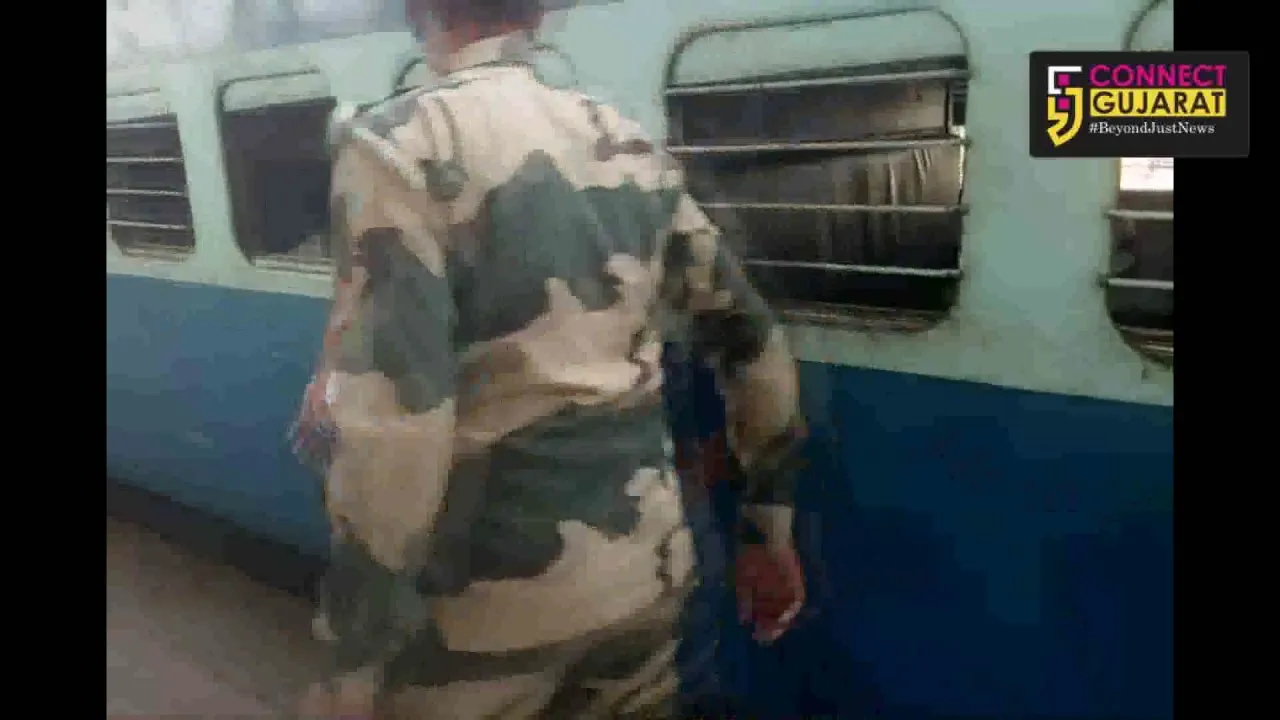 Railway bogie vacant for BSF jawans at Vadodara