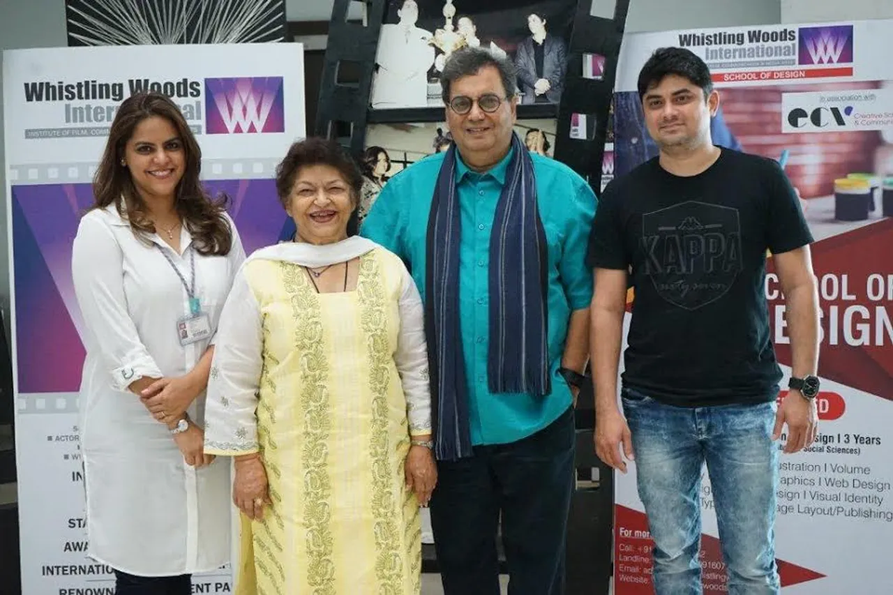 Saroj Khan at the 5th Veda session at Whistling Woods International