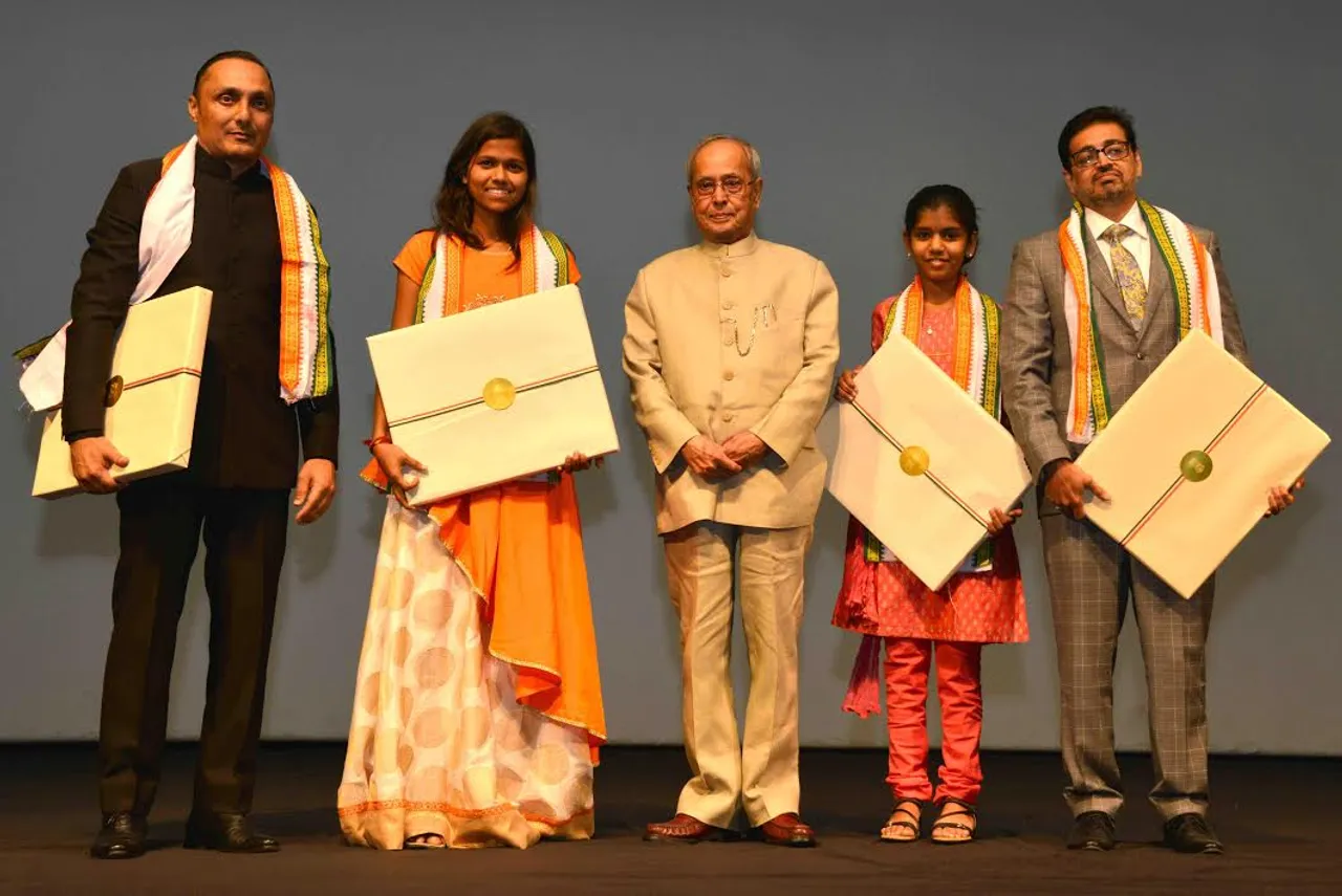 President Pranab Mukerjee saw the film Poorna