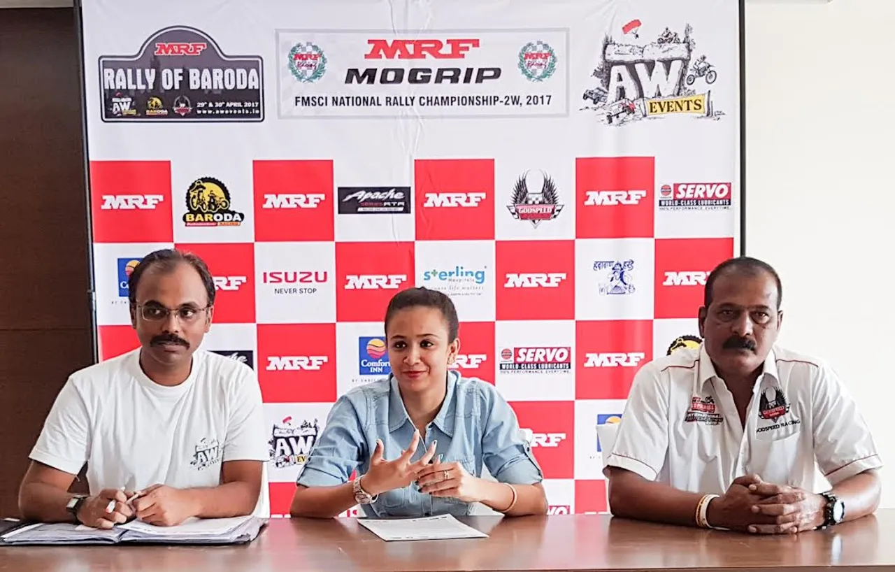 MRF 2W rally kick starts from Vadodara