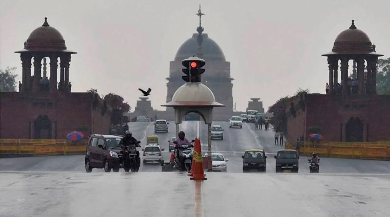 Rainy Monday morning in Delhi