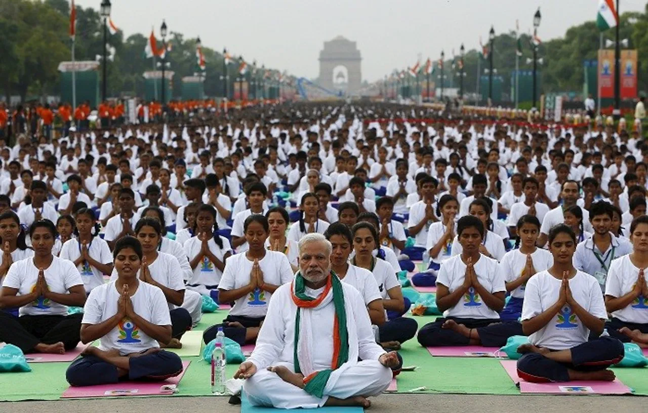 Yoga booklet leads you to healthy life
