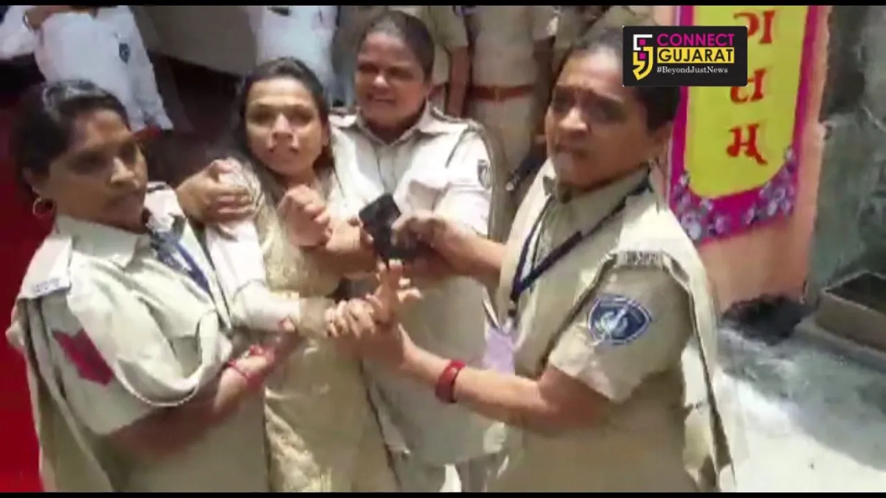 Woman counselor held for alleged protest in BJP event