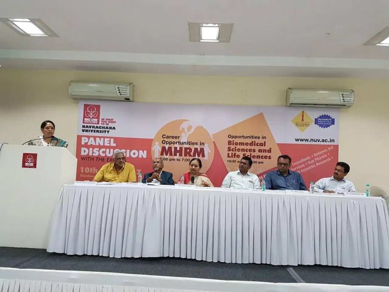 Open House Panel Discussion at Navrachana University