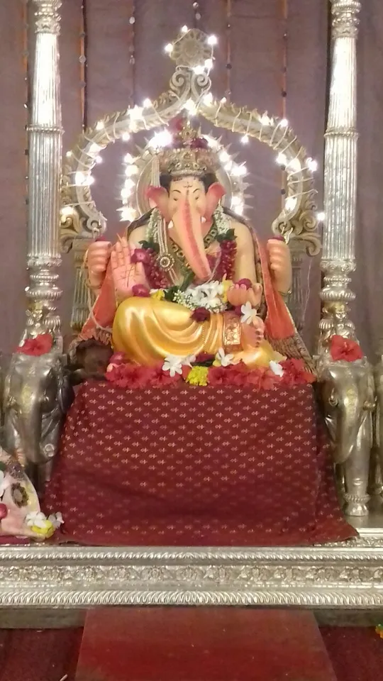 Palace Ganpati installed with tradition way on Ganesh Chaturthi
