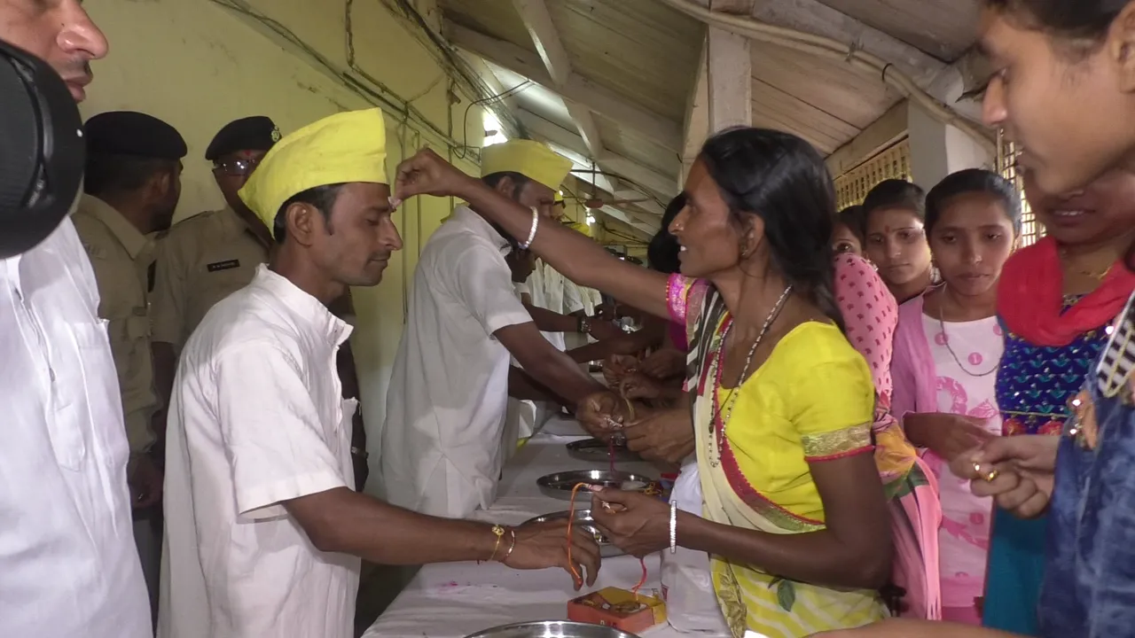 Rakhi celebration in Central Jail
