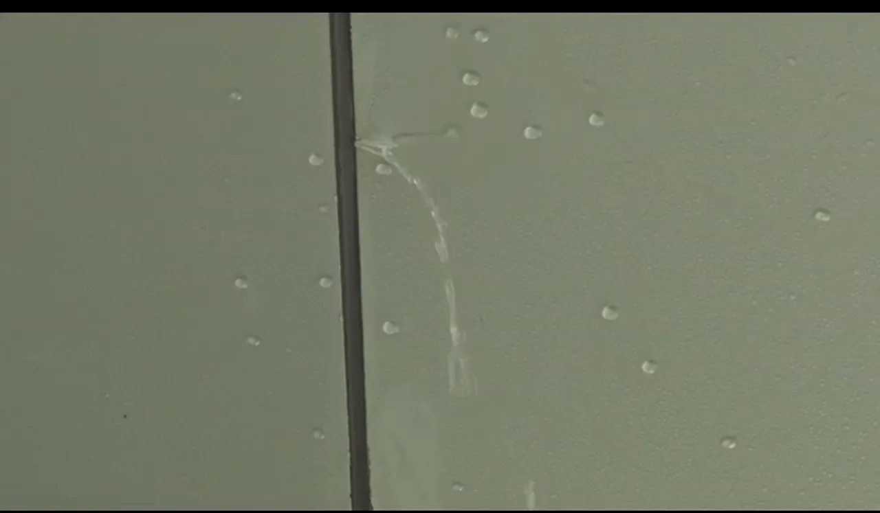 Roof of Vadodara International Airport leak in first rains