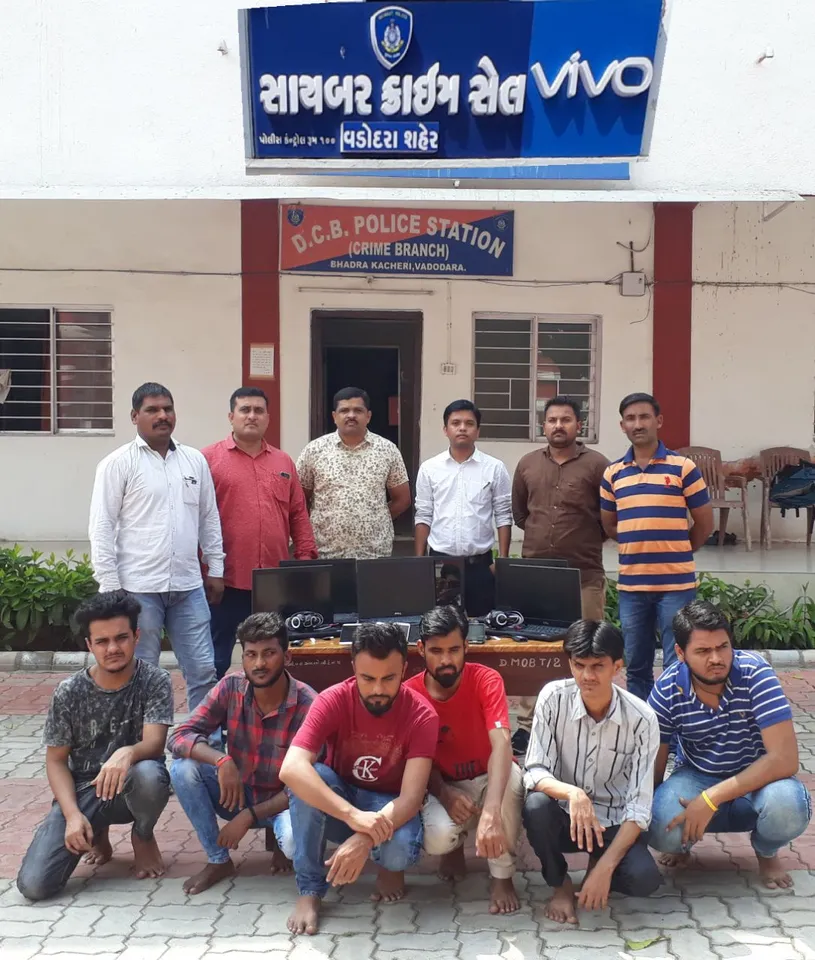 Cyber crime team busted a call center cheating people
