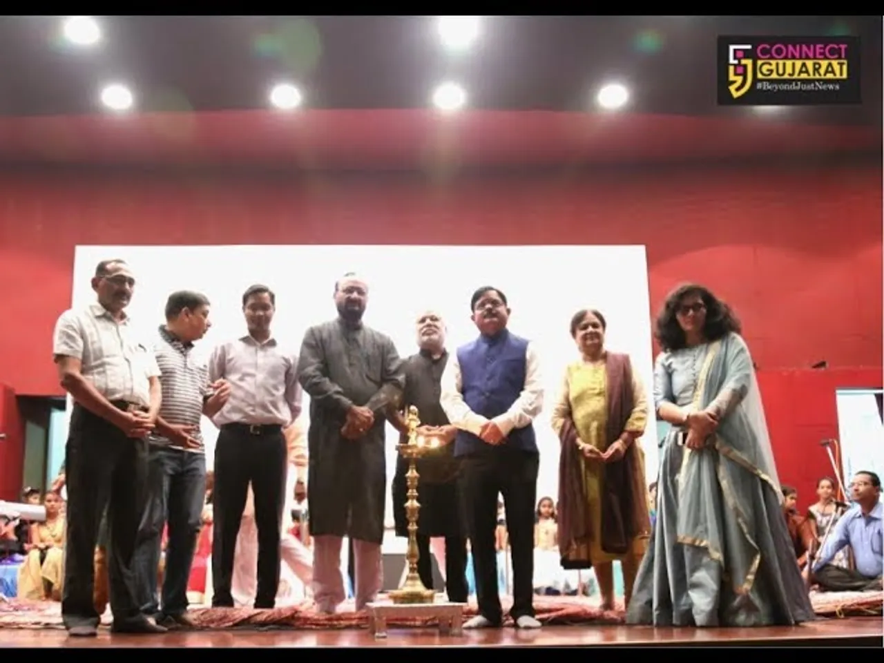 Audience felt the melody at group song and music programme
