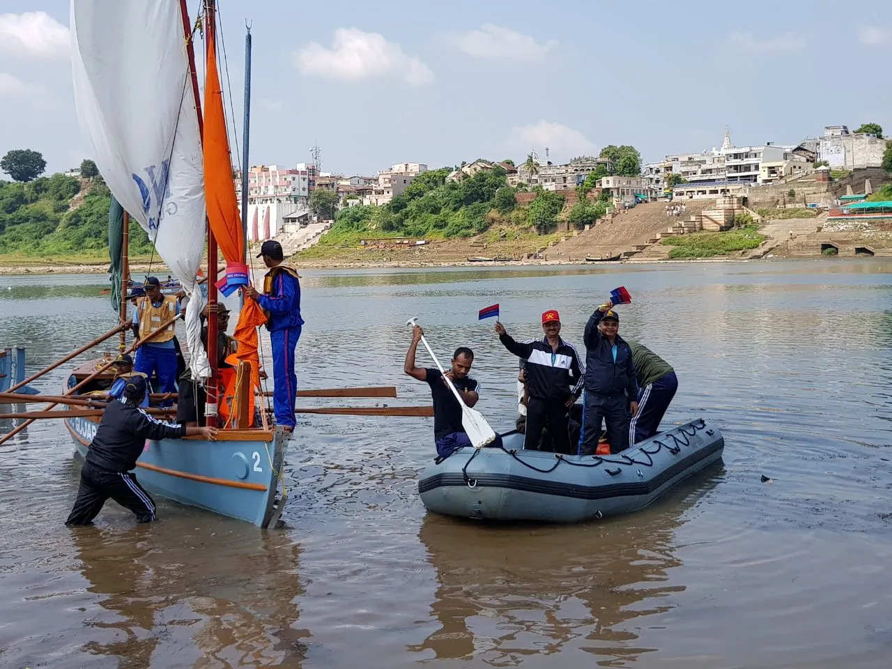 Sailing expedition by NCC cadets to commemorate Narmada Mahotsav