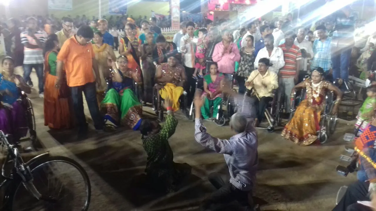 The Viklang Garba Mahotsav in Vadodara
