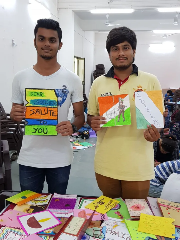 Youth from Vadodara Celebrate Diwali with Soldiers