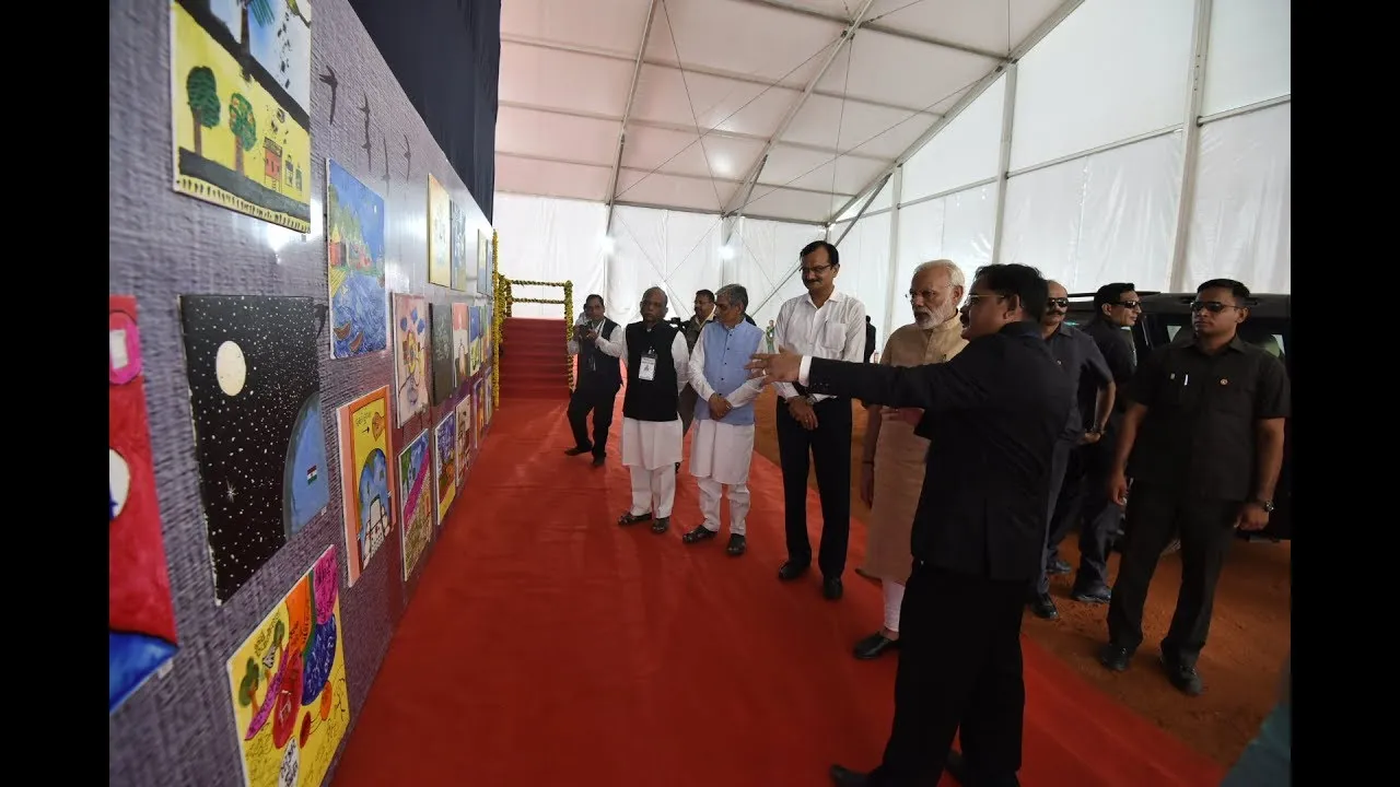 Ground breaking ceremony of Bhadbhut Barage by PM Modi