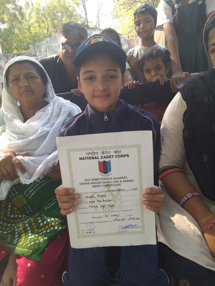 Daughter of a driver take part in Republic Day parade