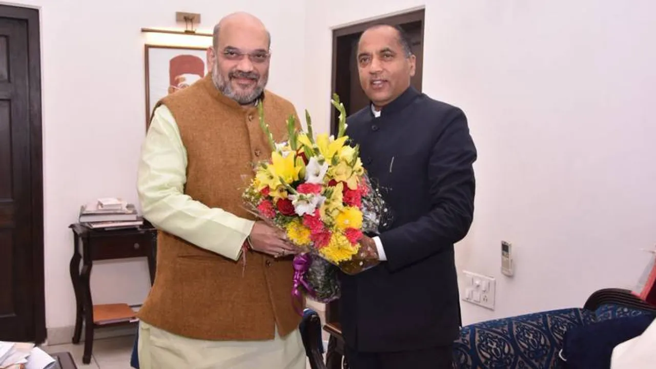 Himachal CM Jai Ram Thakur meets BJP chief Amit Shah