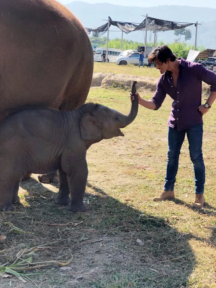 Junglee actor Vidyut Jamwal celebrate Christmas with new friend