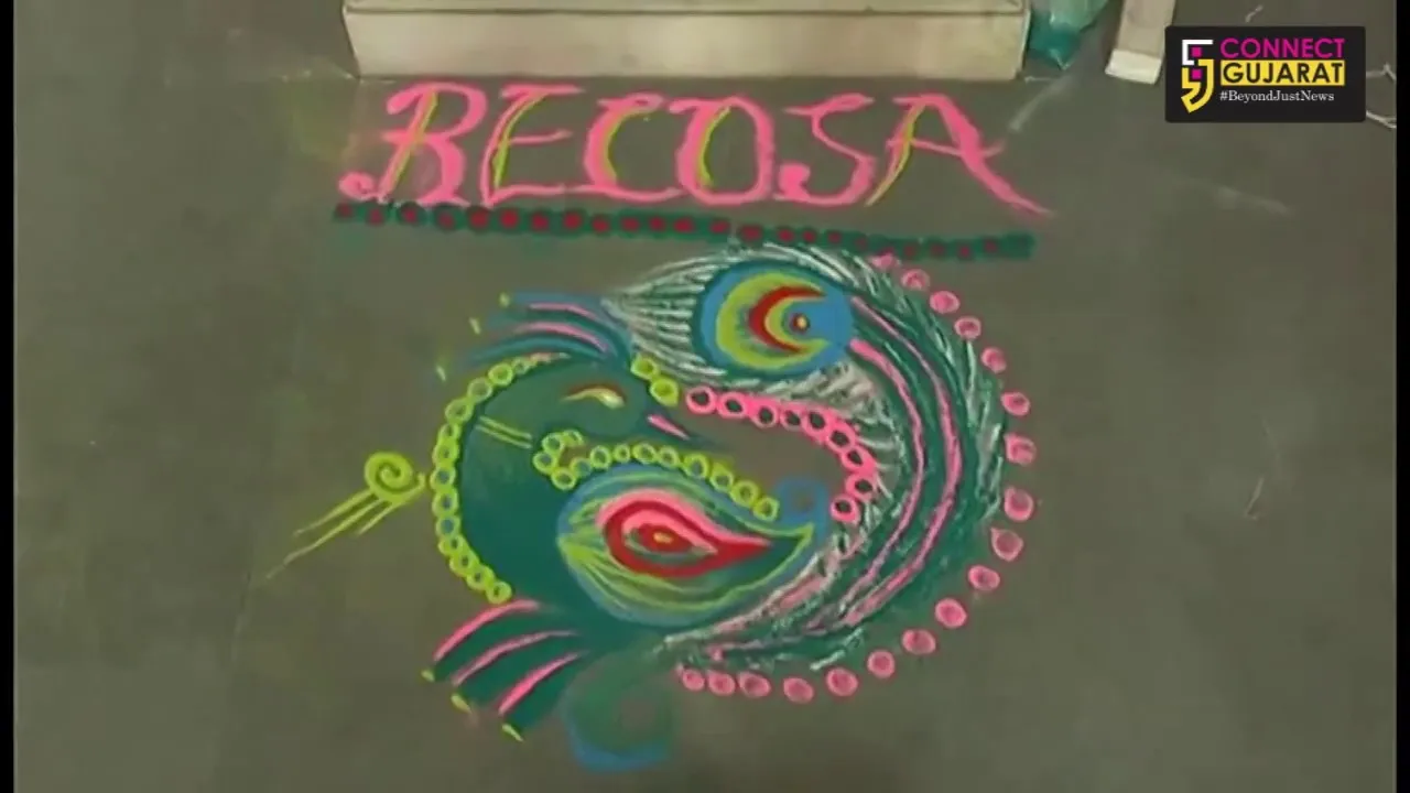 MSU students spread the message of Swacchta Abhiyan, Beti Bachao through Rangolis