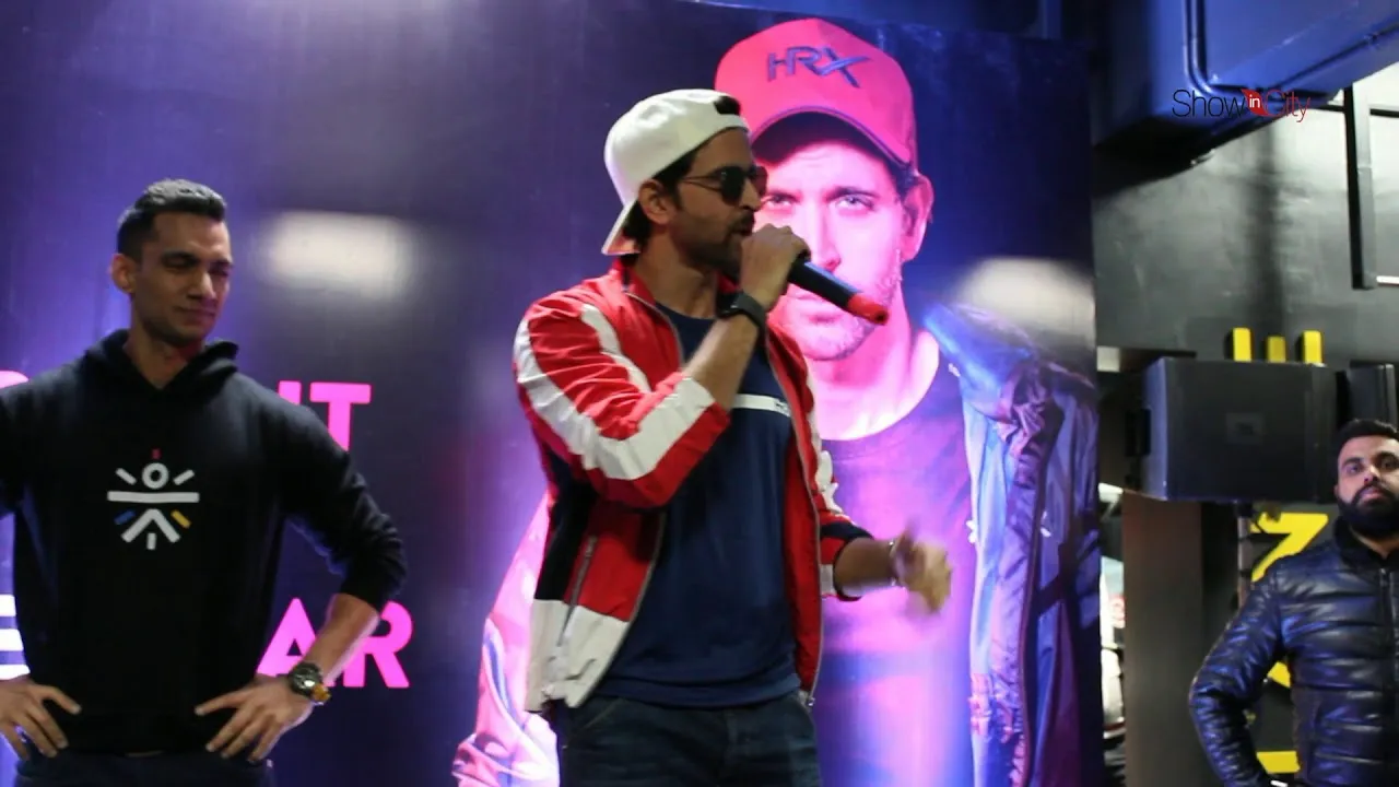 Hrithik Roshan promotes his HRX video in Gurgaon