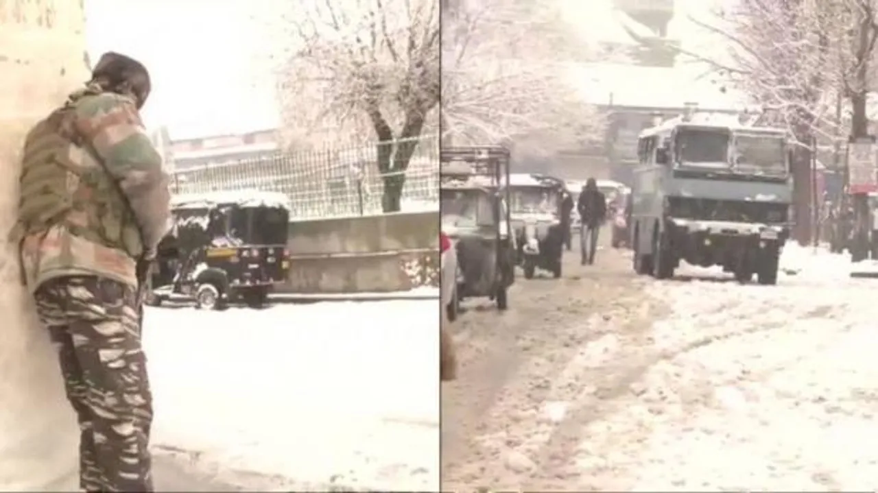 Srinagar terror attack ,two terrorists surrounded, 1 CRPF jawan martyr